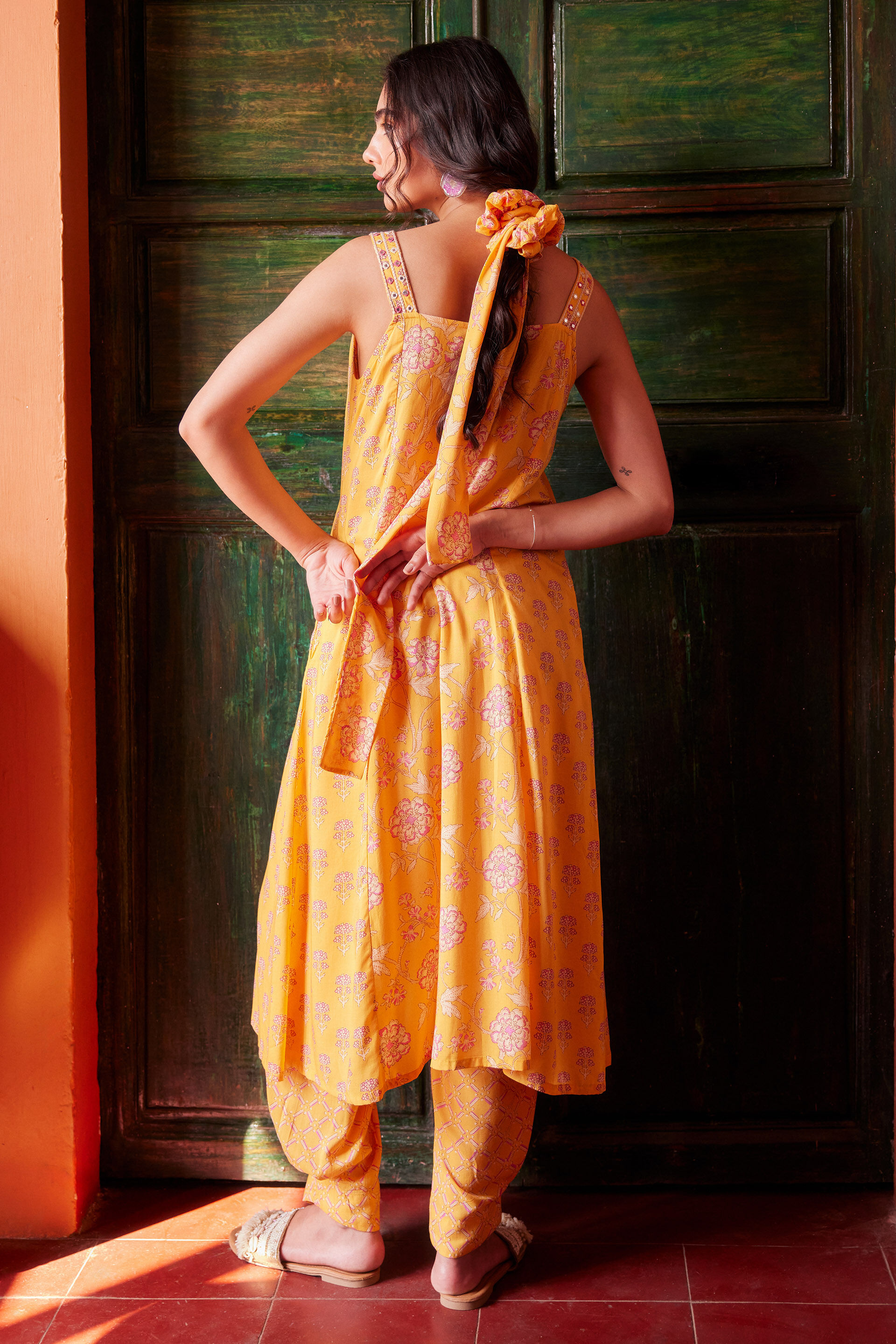 Summer Noor Kurta, Mustard, image 4